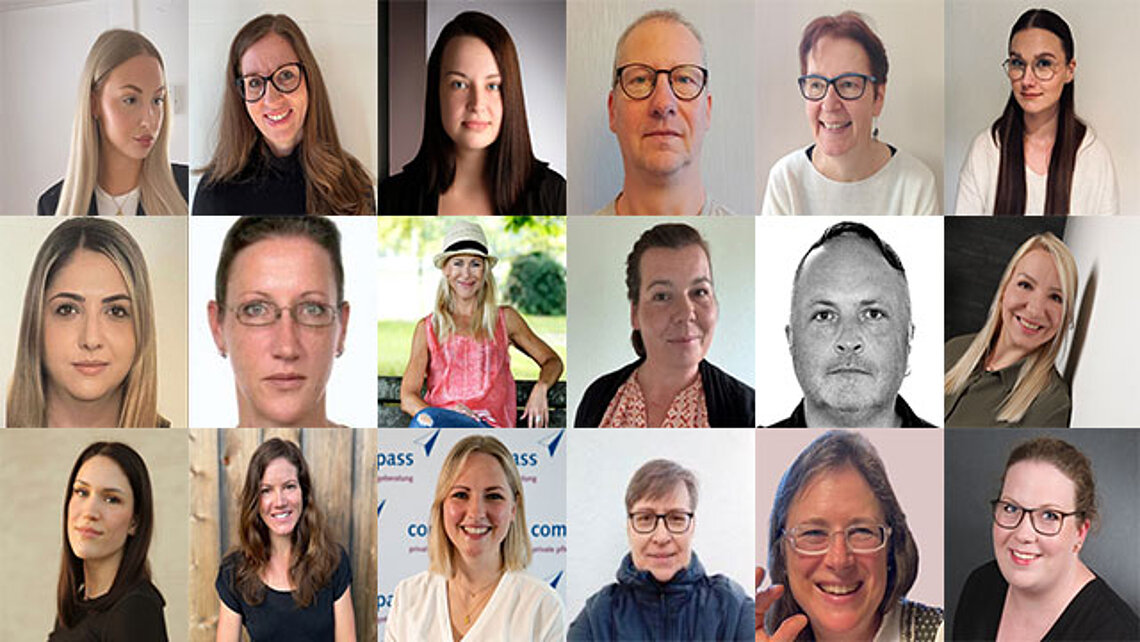 Collage der Mitglieder des Abschlusskurses